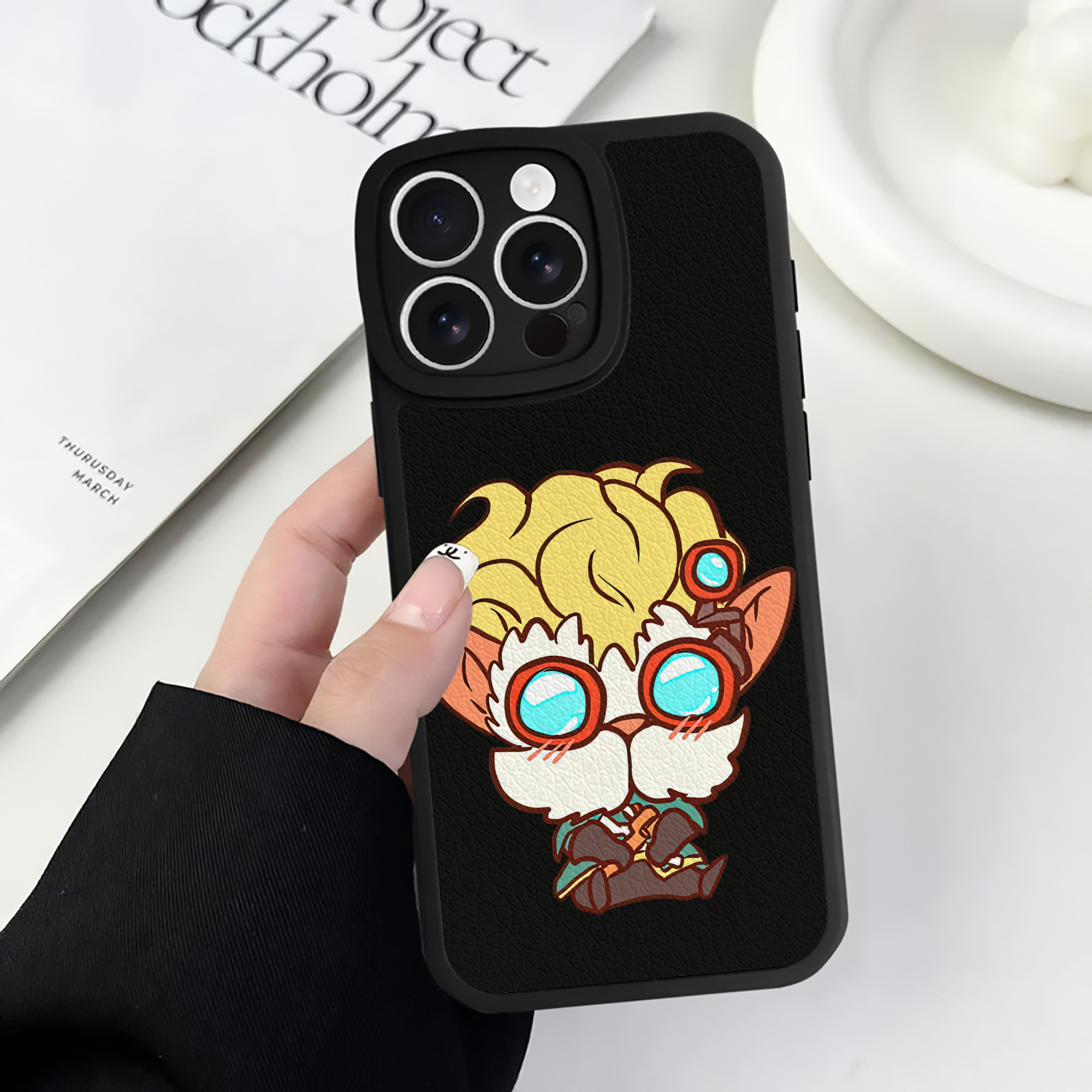 リーグ・オブ・レジェンド League of Legends LOL 【iPhone 16シリーズ対応】シリコンスマホケース（レザー調） 材質：シリコン